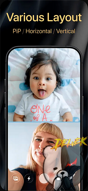 2Camera - DualShot Recorder Cam screenshot 2