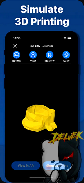 3D Model Viewer - AR & Print iPhone screenshot 4