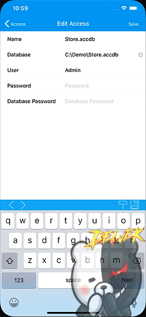 AccessProg2 - Access Client iPhone screenshot 3