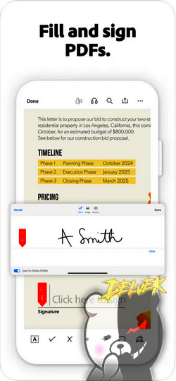 Adobe Acrobat iPhone screenshot 2