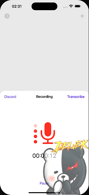 Aiko (Transcriber) iPhone screenshot 2