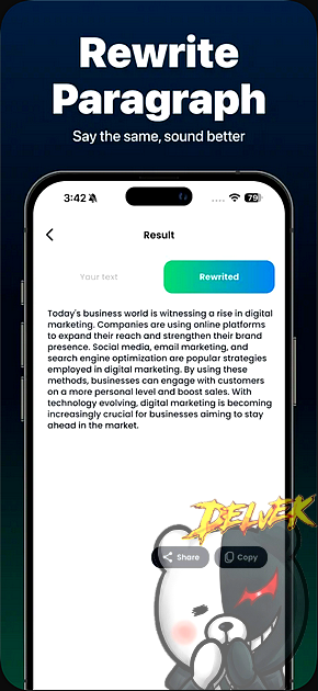 Ai Paragraph Writer Pro iPhone screenshot 3