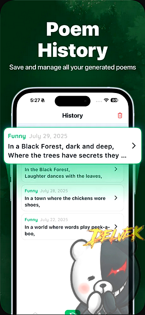Ai Poem Generator & Writer iPhone screenshot 4