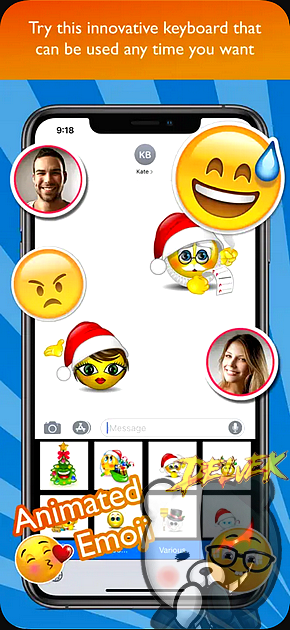 Animated Emoji Keyboard Pro iPhone screenshot 3