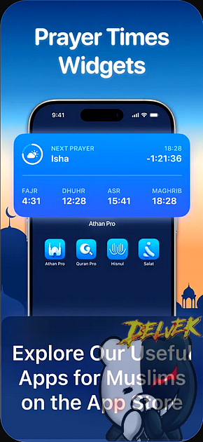 Athan Pro - Muslim Prayer Times iPhone screenshot 4