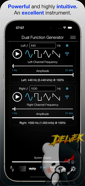 Audio Function Generator iPhone screenshot 3