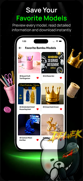 Handy 3D Designs for Bambu Lab iPhone screenshot 4