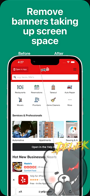 Banish - Block 'Open in App' iPhone screenshot 3