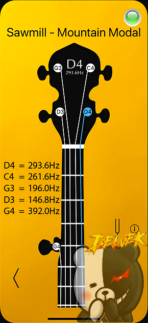 Banjo Tuner Professional iPhone screenshot 3