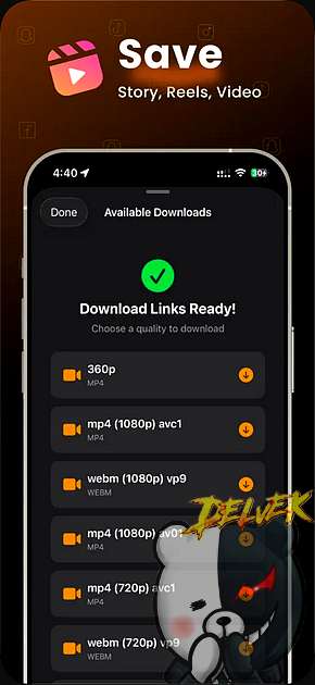 Blaze Video Saver & Splitter iPhone screenshot 2