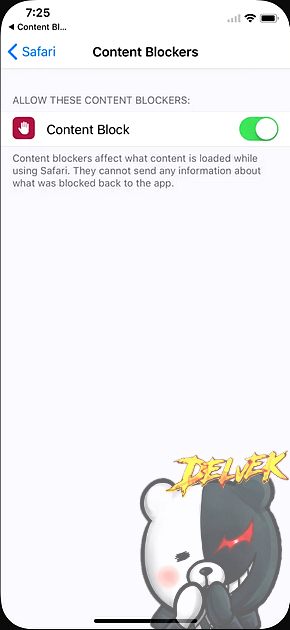 Browser Content Blocking iPhone screenshot 4
