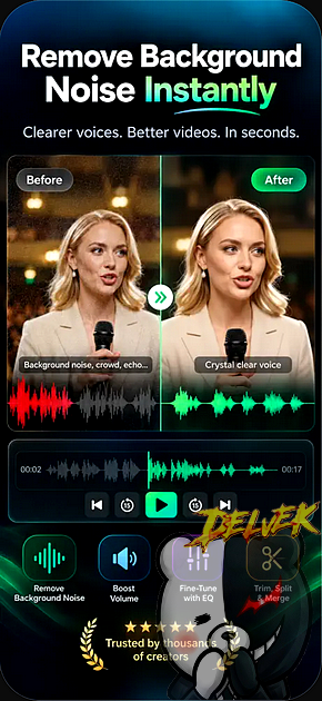 ByeNoise - Video Audio Editor iPhone screenshot 3