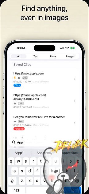 Clippo - Clipboard Manager iPhone screenshot 2