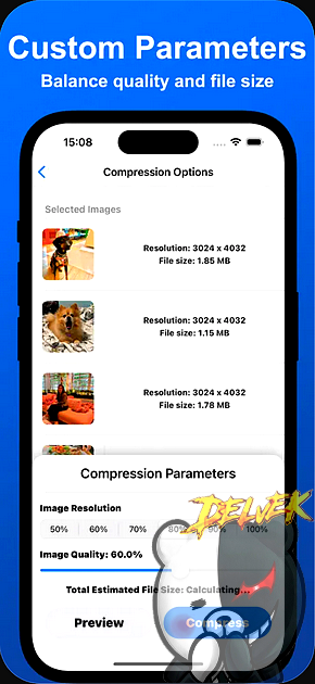 Compressor - Photos & Pictures iPhone screenshot 3