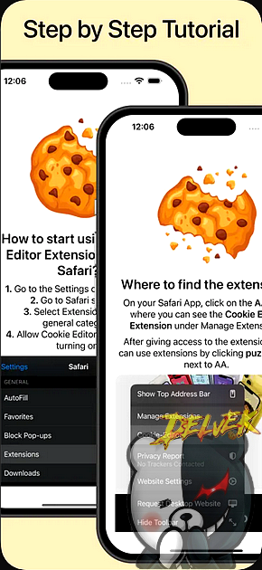 Cookie Editor Safari Extension iPhone screenshot 4