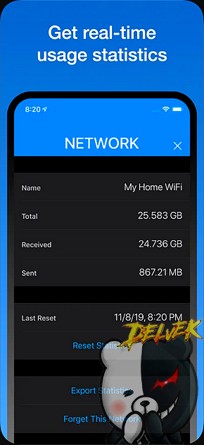 WiFiman from DataMan iPhone screenshot 2
