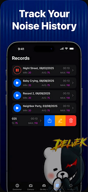 Decibel Meter - Sound Analyzer iPhone screenshot 4