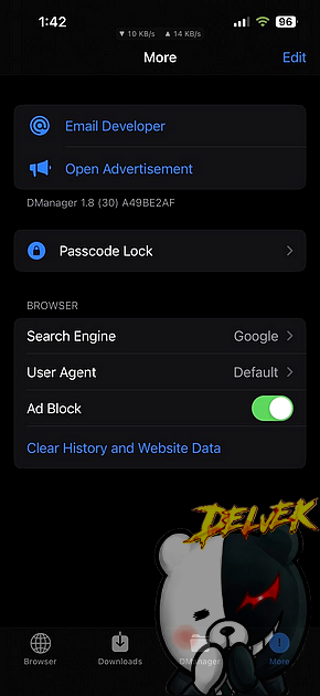 DManager Browser & Documents iPhone screenshot 2
