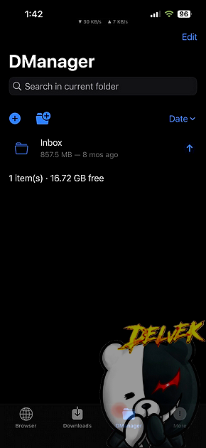 DManager Browser & Documents iPhone screenshot 3