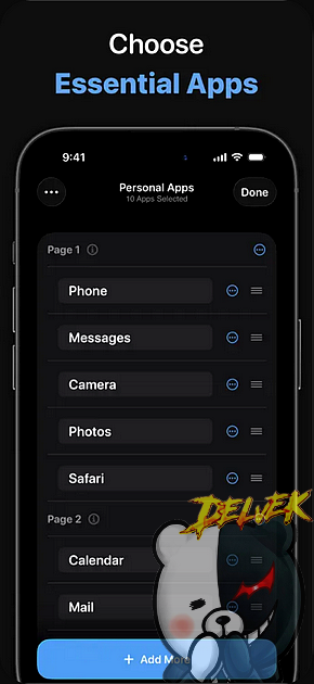 DumbPhone (dp) iPhone screenshot 2
