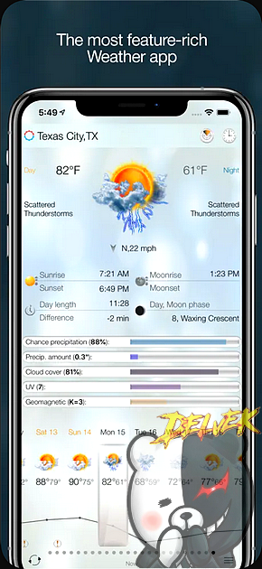 eWeather HD - Weather & Alerts iPhone screenshot 2