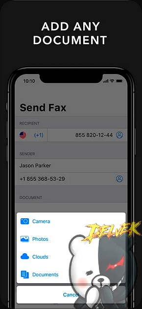 FAX from iPhone/iPad iPhone screenshot 3