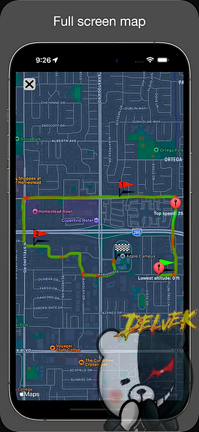 Fitmeter Bike - GPS Cycling iPhone screenshot 3