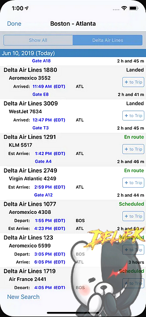 Flight Update Pro iPhone screenshot 4