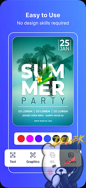 Poster Generator - Flyer Maker iPhone screenshot 2
