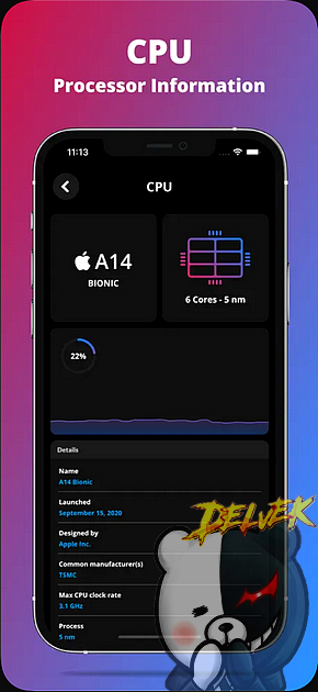 G-CPU - Monitor CPU, RAM & Widget iPhone screenshot 3