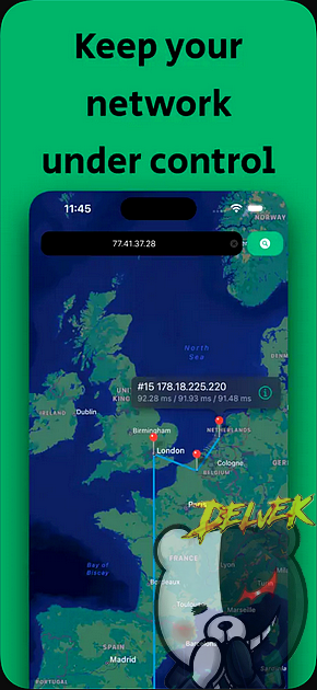 GeoTrace - Traceroute App iPhone screenshot 4