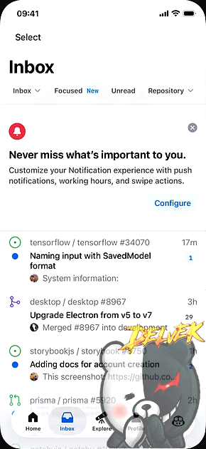 GitHub iPhone screenshot 2