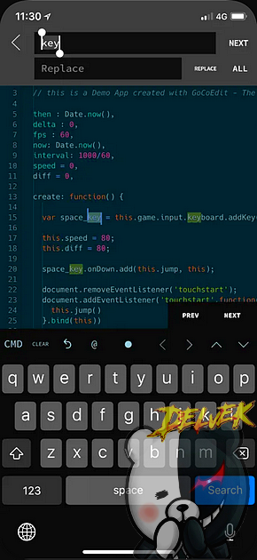 GoCoEdit - Code & Text Editor iPhone screenshot 2