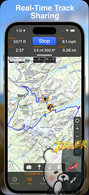 GPS Tracks iPhone screenshot 2