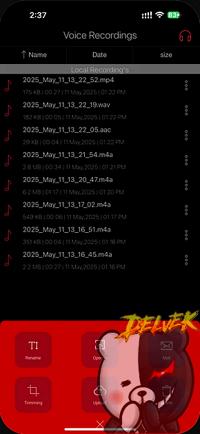 HD Recorder Pro - Voice Editor iPhone screenshot 3