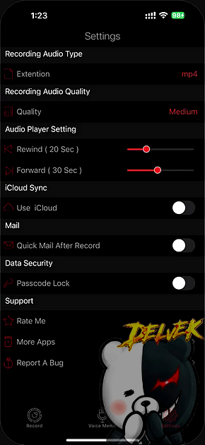 HD Recorder Pro - Voice Editor iPhone screenshot 4