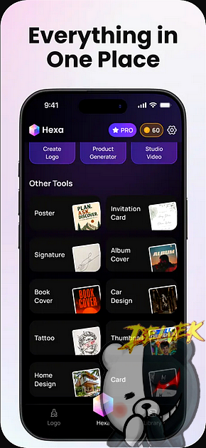 Hexa - Ai Art Generator & Logo iPhone screenshot 2