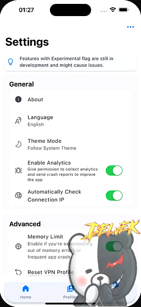 Hiddify Proxy & VPN iPhone screenshot 3