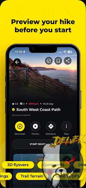 Hiiker - The Hiking Maps App iPhone screenshot 4