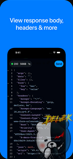 HTTPBot - APi & HTTP Client iPhone screenshot 3