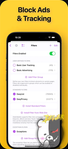 iCab Mobile - Web Browser screenshot 2