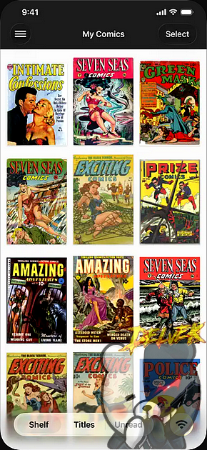 iComics iPhone screenshot 2