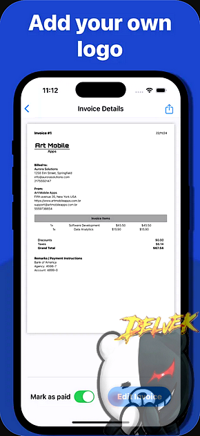 Invoice Maker - Receipt Creator iPhone screenshot 3