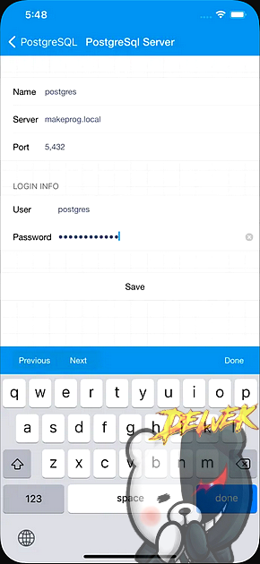 iPostgreSqlProg - PostgreSql iPhone screenshot 4