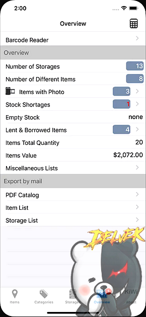 Items & Storage & Inventory iPhone screenshot 4