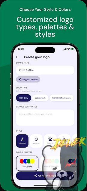 Logoly - Ai Logo Maker iPhone screenshot 2
