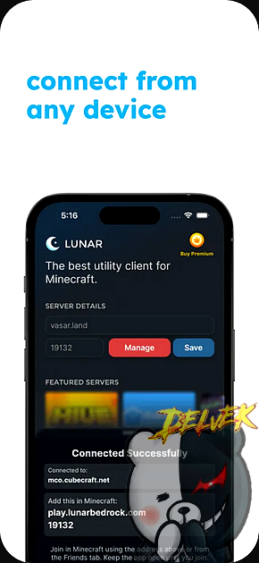 LunarProxy for Minecraft PE iPhone screenshot 4