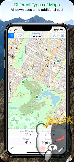 Maps 3D Pro - Hike & Bike iPhone screenshot 2