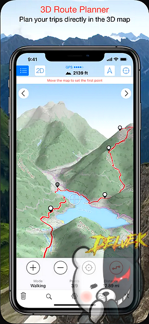 Maps 3D Pro - Hike & Bike iPhone screenshot 3