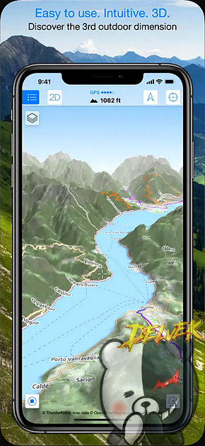 Maps 3D Pro - Hike & Bike iPhone screenshot 4